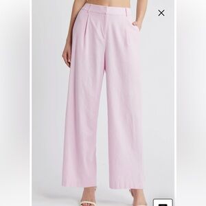 OPEN EDIT Wide Leg Light Pink Dress Pants with Button front New without tags